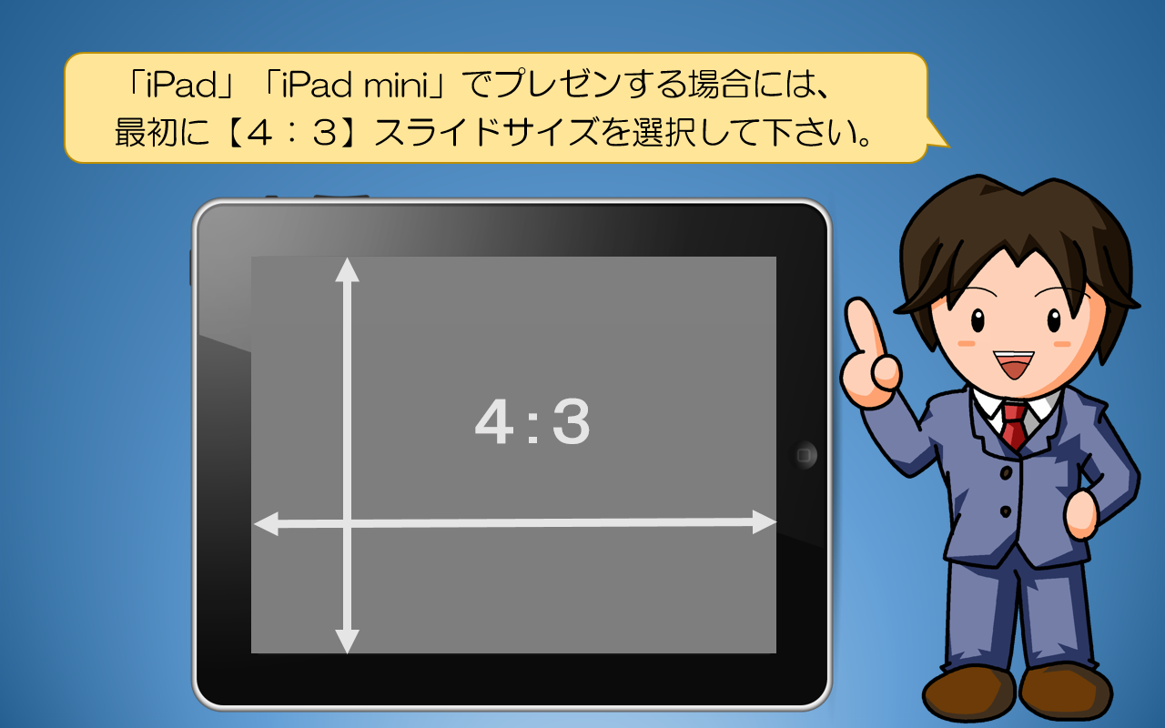 図解powerpoint 1 1 スライドサイズ 大きさ の変更